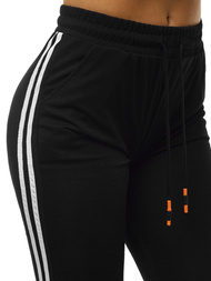 Dámské tepláky Černé OZONEE JS/1021/D1