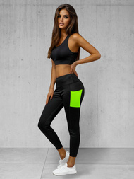 Dámské Legíny Černé OZONEE O/XL009/1