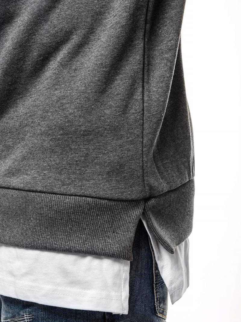 Pánská Mikina Grafitová OZONEE B/181905