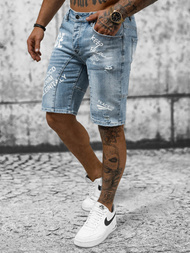 Pánské Džínové Kraťasy Modré OZONEE NB/MP0259BC