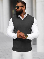 Pánský Svetr Grafitové OZONEE NB/MM6005/3Z