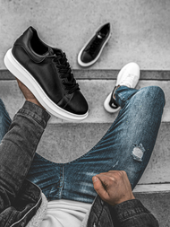 Pánské Sneakery Černé OZONEE B/2051