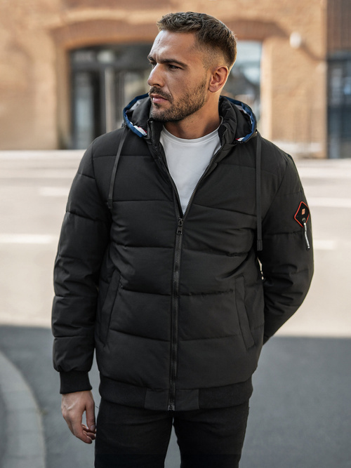 Pánská Zimní Bunda Černá OZONEE JS/31M5031/392Z