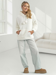 Dámská Mikina Bílá OZONEE JS/HH192/1