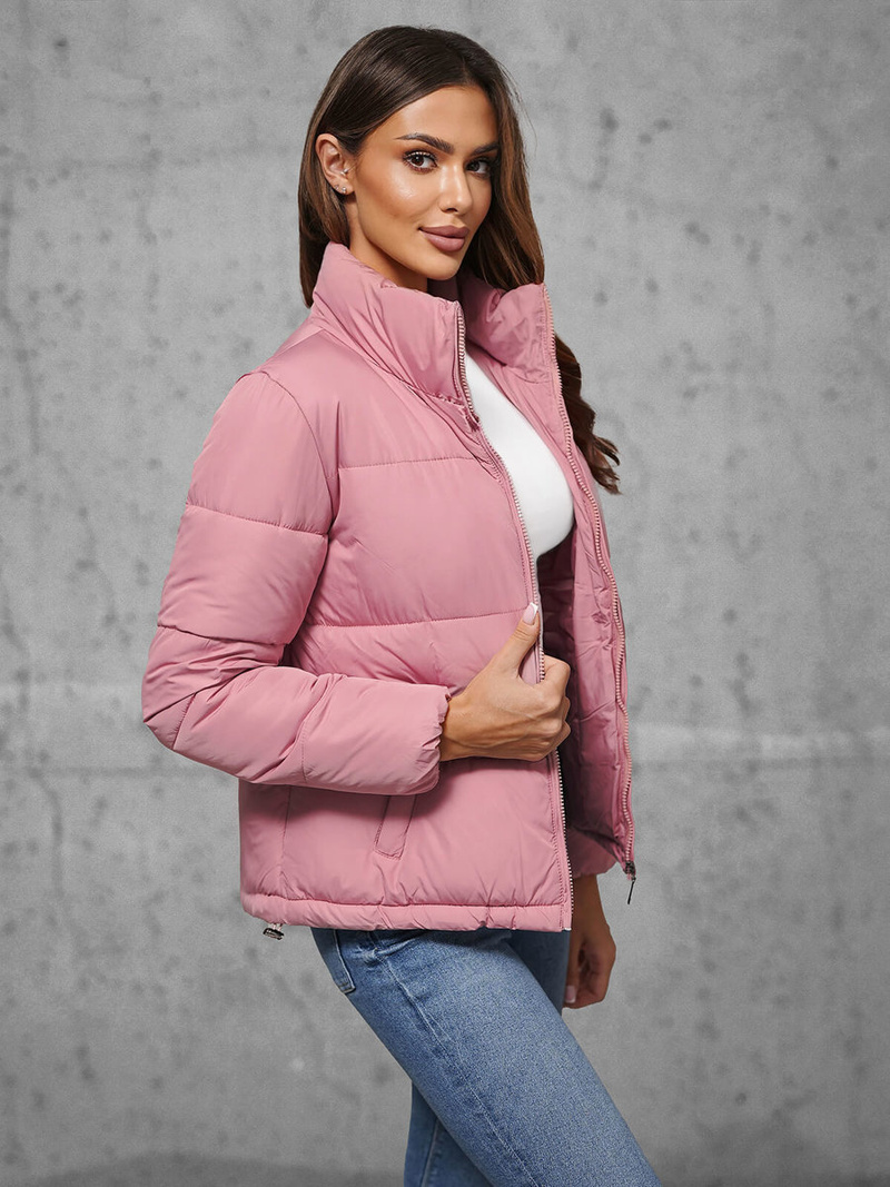 Dámská Bunda Prášková Růžová OZONEE JS/16M9107/46