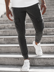 Pánské Tepláky Grafitové OZONEE C/374