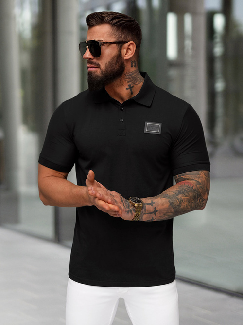 Pánské Polo Tričko Černé OZONEE NB/MT3124