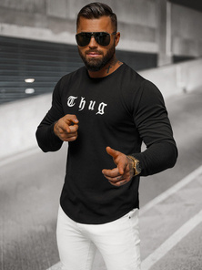 Pánská Mikina Černá OZONEE O/T6612