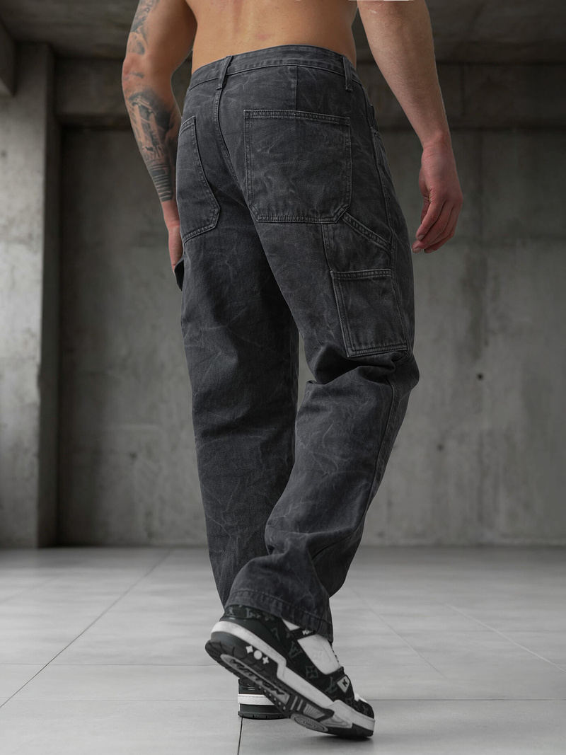 Pánské Džíny Grafitové OZONEE O/KK2828/5