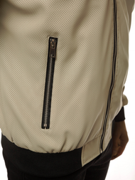 Pánská Bunda Béžová OZONEE N/6124