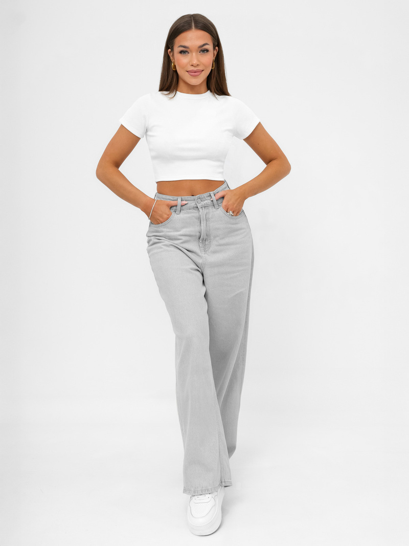 Dámské Tričko Bílé OZONEE JS/96T666/1