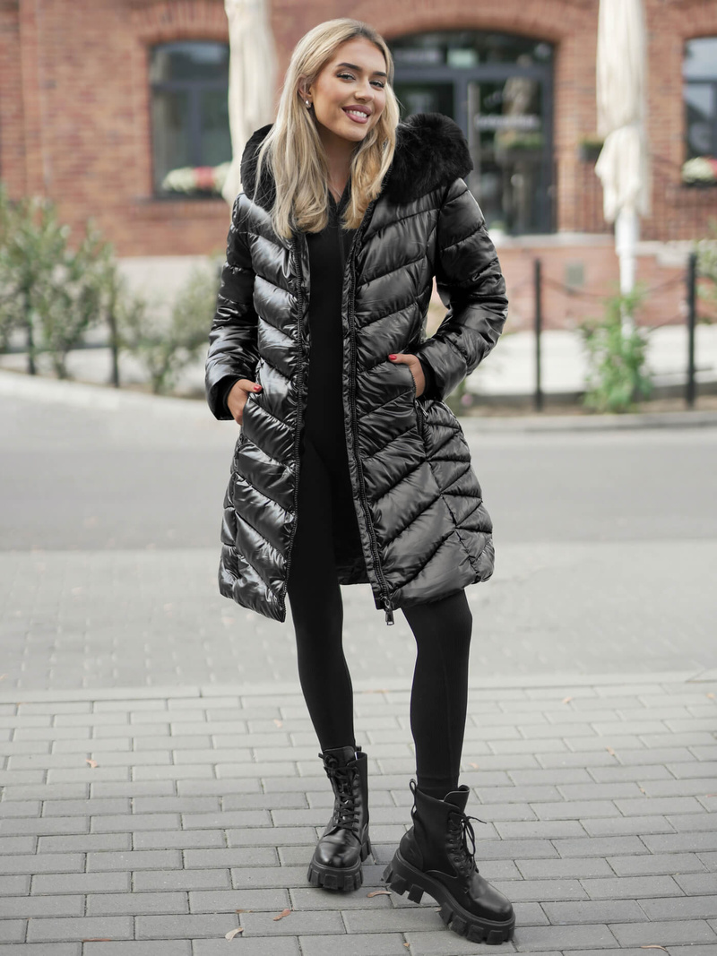 Dámská bunda černá OZONEE JS/16M9100/392Z