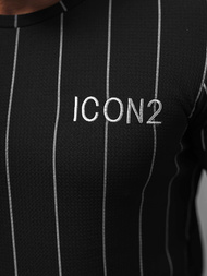 Pánské Tričko Černé OZONEE O/P1116