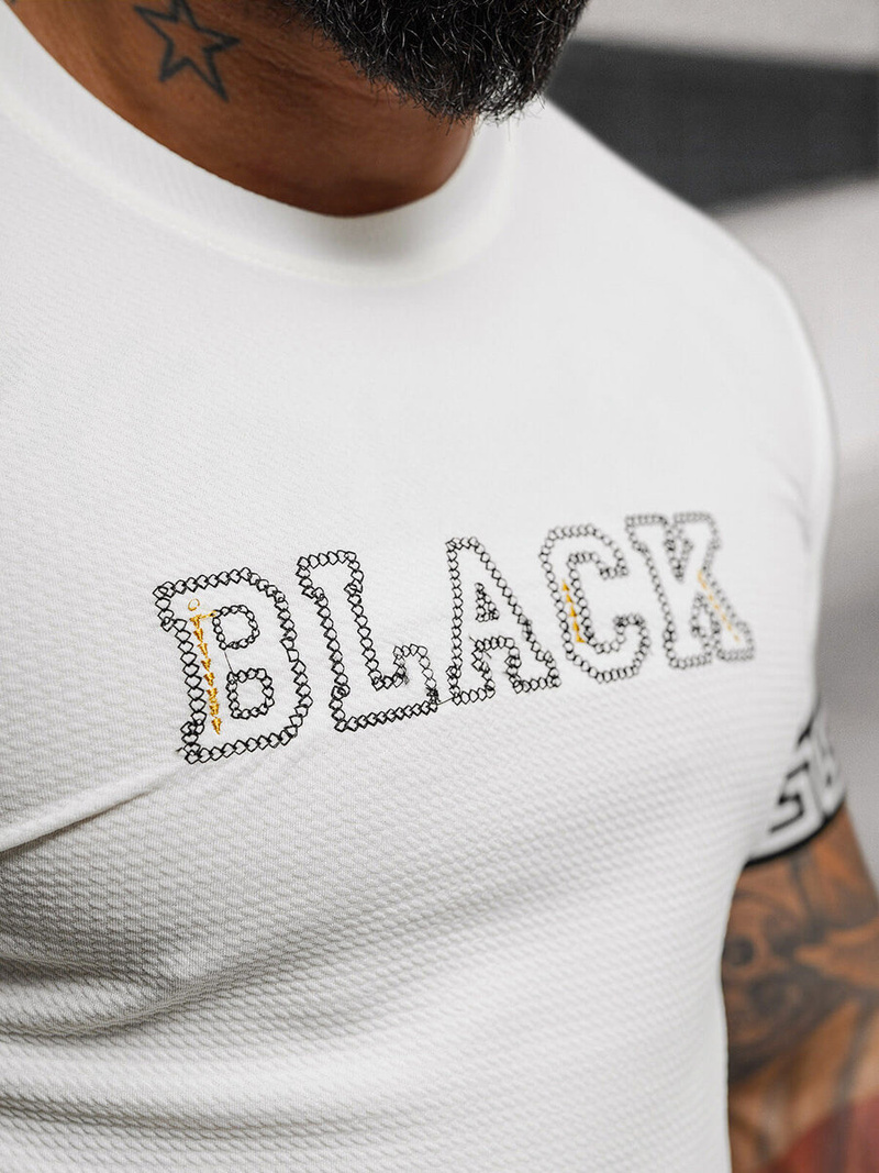 Pánské Tričko Bílé OZONEE O/T7571