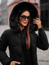 Dámská Zimní Bunda Černá OZONEE JS/16M9099/392Z