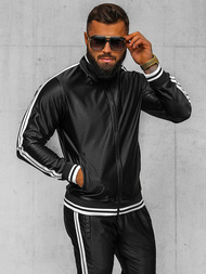 Pánská Tepláková Souprava Černá OZONEE O/3C103/9