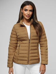 Dámská Bunda Tmavě-Béžové OZONEE JS/16M9109/84