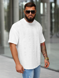 Pánské Tričko Bílé OZONEE O/B1149