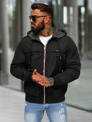 Pánská Oboustranná Bunda Černá OZONEE JS/16M9207/392