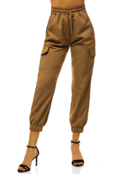 Dámské jogger kalhoty Camelové OZONEE O/HM006