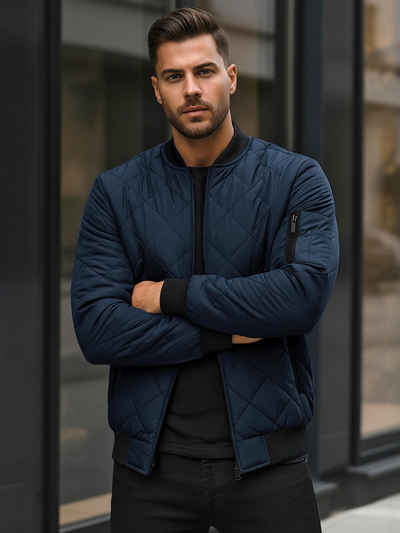 Pánská Bunda Námořnická Modřá OZONEE JS/MY01Z