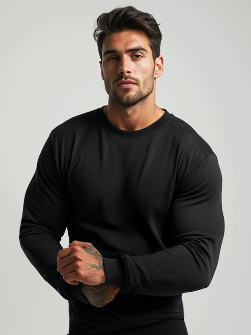 Pánská Mikina Černá OZONEE JS/2001-10Z