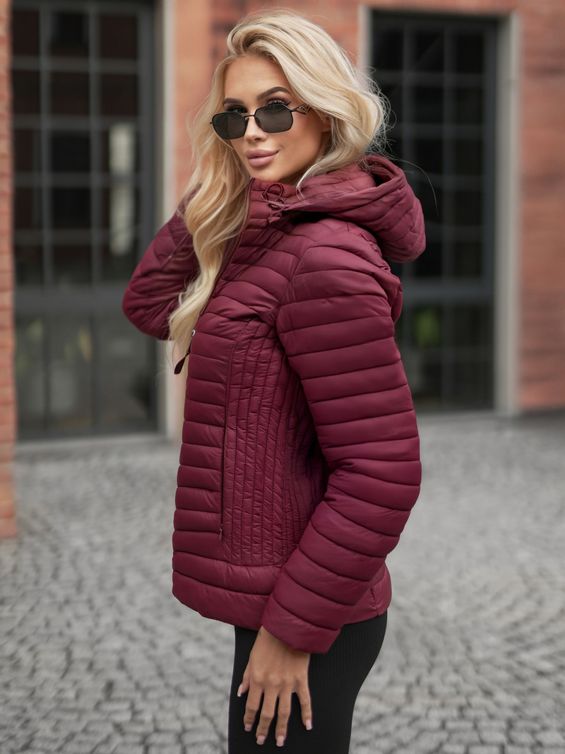Dámská Bunda Vínová OZONEE JS/11Z8228Z