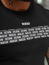 Pánské Tričko Černé OZONEE O/B1216