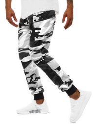 Pánské Kalhoty Jogger Černobílé OZONEE O/11103