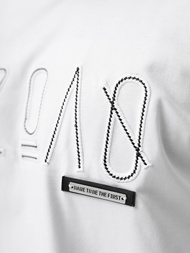 Pánské Tričko Bílé OZONEE O/QQ1185