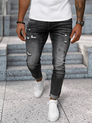 Pánské Džíny Černé OZONEE NB/MP0169G