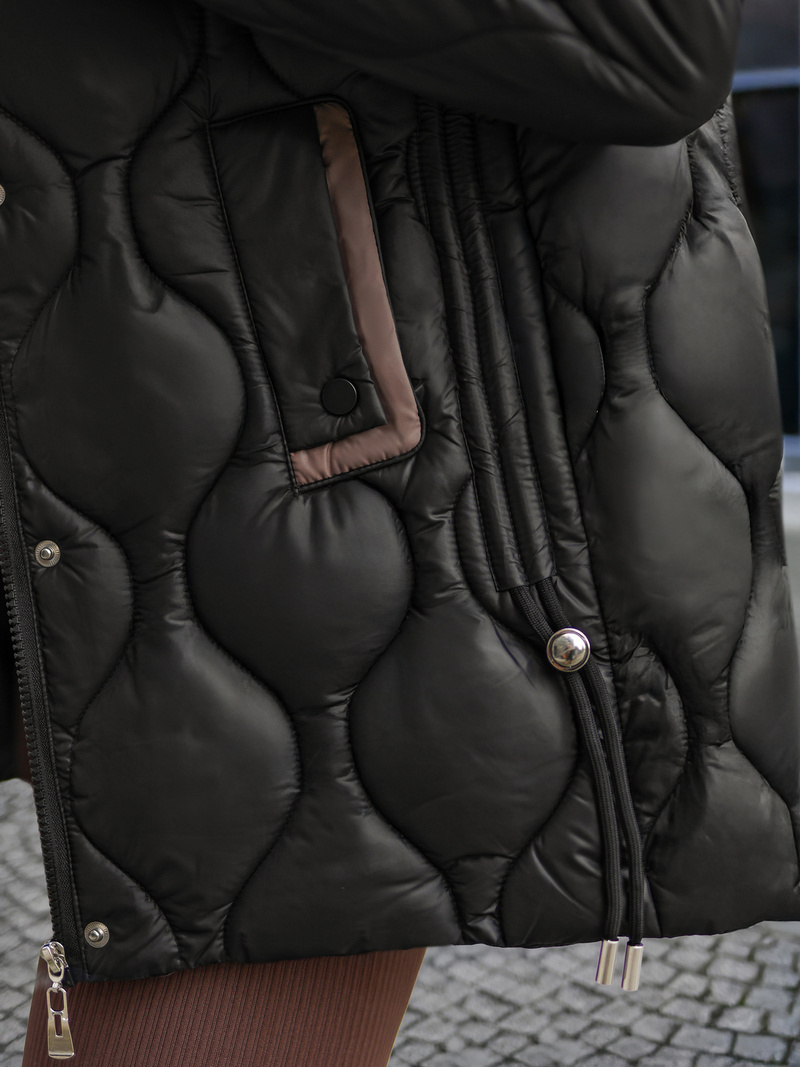 Dámská Bunda Černá OZONEE O/5M3226/392Z