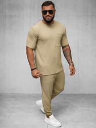 Pánské Tričko Camelový OZONEE O/Y960T