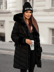 Dámská Bunda Černá OZONEE JS/5M3156/392Z