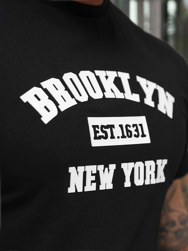 Pánské Tričko Černé OZONEE NB/MT3134