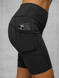 Krátké dámské legíny černé OZONEE JS/XY24003S