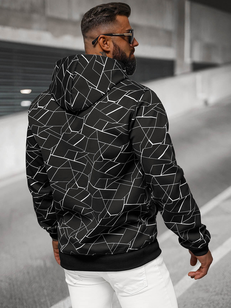 Pánská Mikina Černá OZONEE JS/8B1235/3