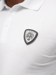 Pánské Polo Tričko Bílé OZONEE NB/MT3121