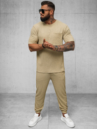 Pánské Tričko Camelový OZONEE O/Y960T