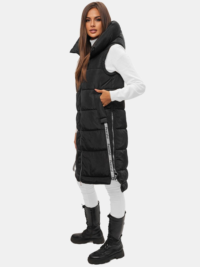 Dámská vesta černá OZONEE O/DK113/1