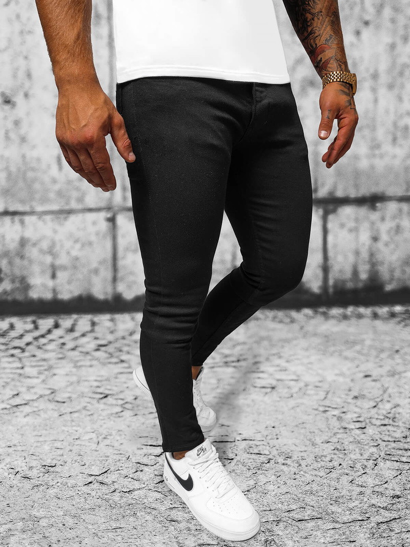 Pánské Džíny Černé OZONEE E/5348/02