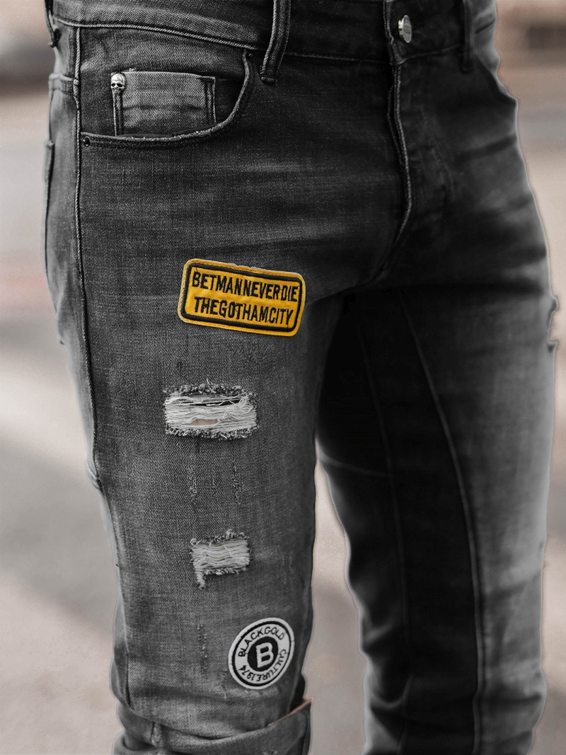 Pánské Džíny Černé OZONEE NB/MP0047NZ