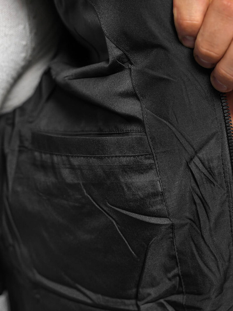 Pánská Bunda Černá OZONEE JS/31M5003/B