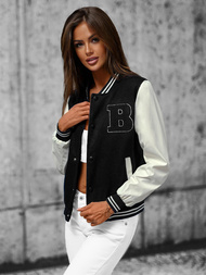 Dámská Bunda Černá OZONEE JS/16M9067/392