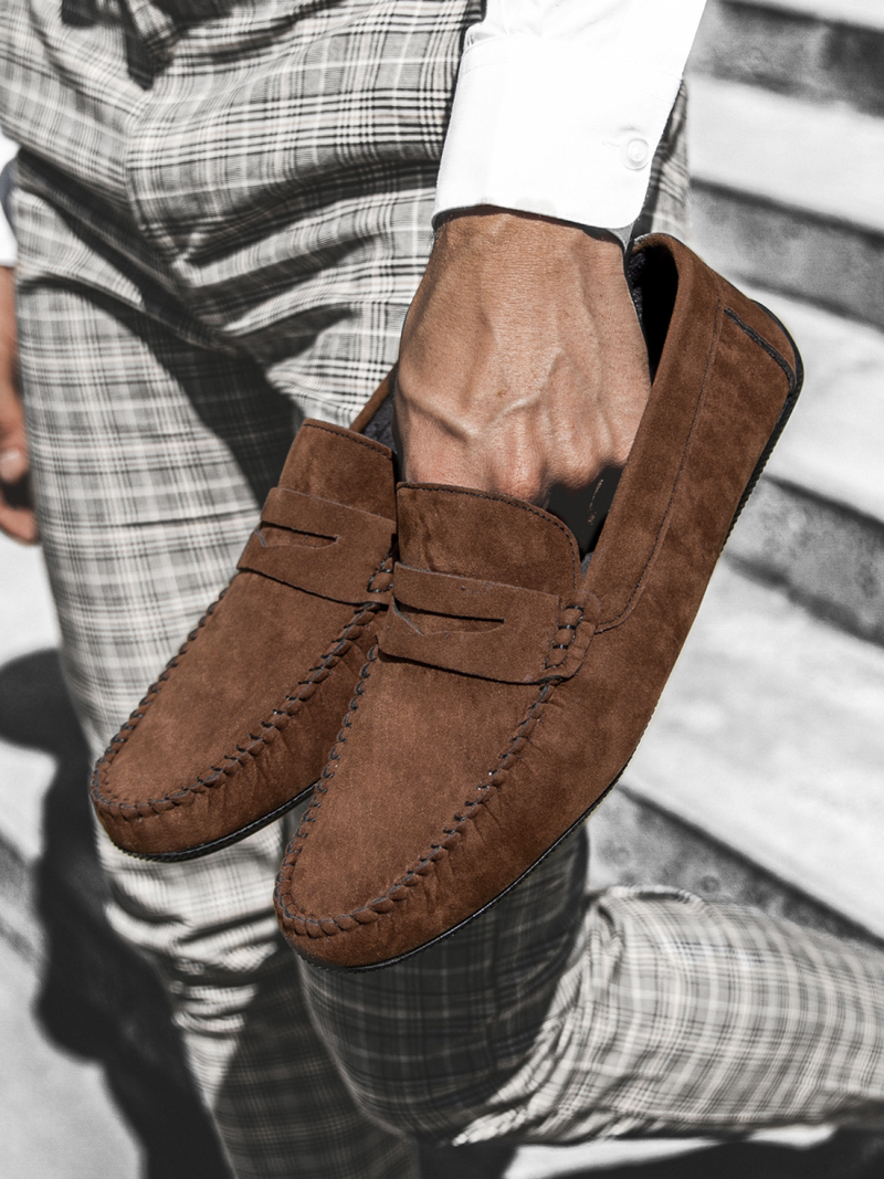 Pánské Boty Slip-On Hnědé T/125