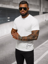 Pánské Tričko Bílé OZONEE O/L1192