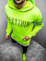 Pánská Mikina Zelená neon OZONEE MACH/3123Z