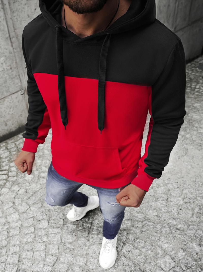 Pánská Mikina Červená OZONEE JS/JZ11058