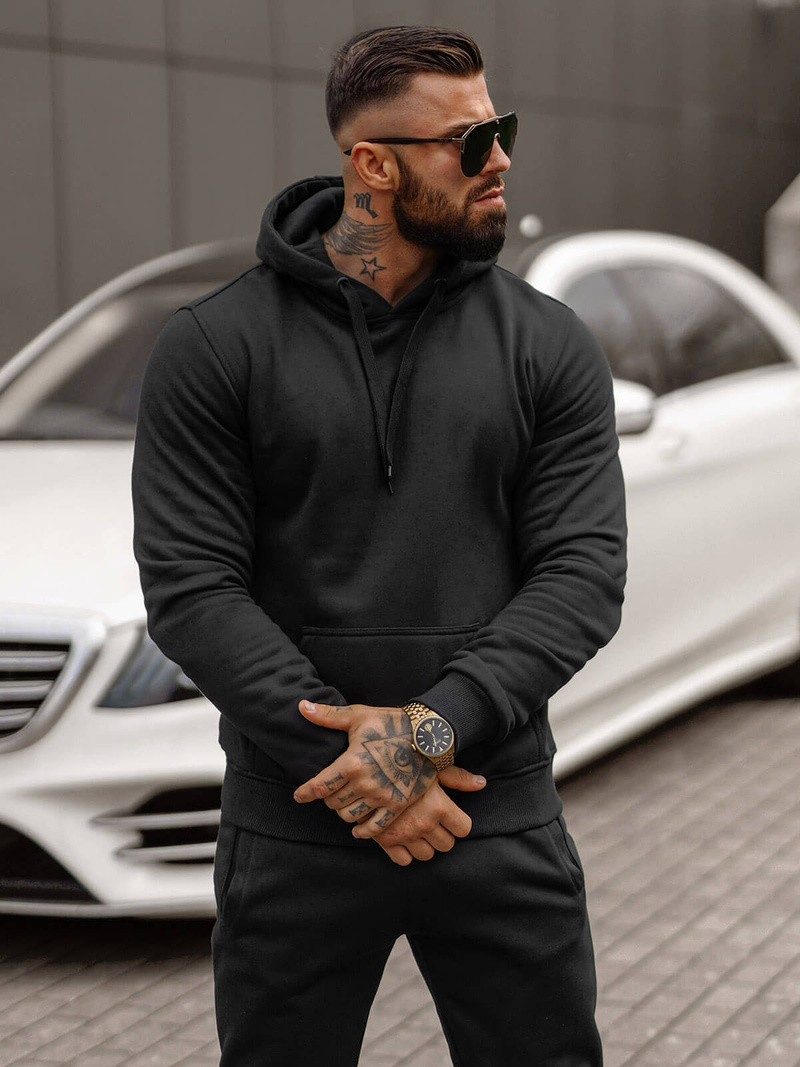 Pánská Tepláková Souprava Černá OZONEE JS/68C10381/3Z