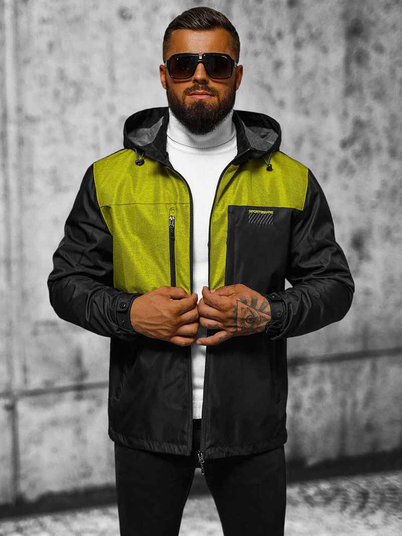 Pánská Bunda Černá OZONEE JS/22M311/392